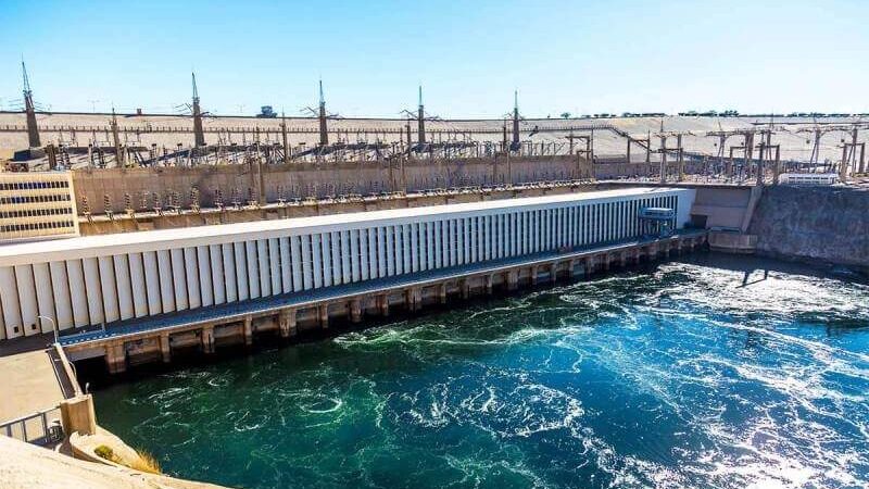 The High dam in Aswan