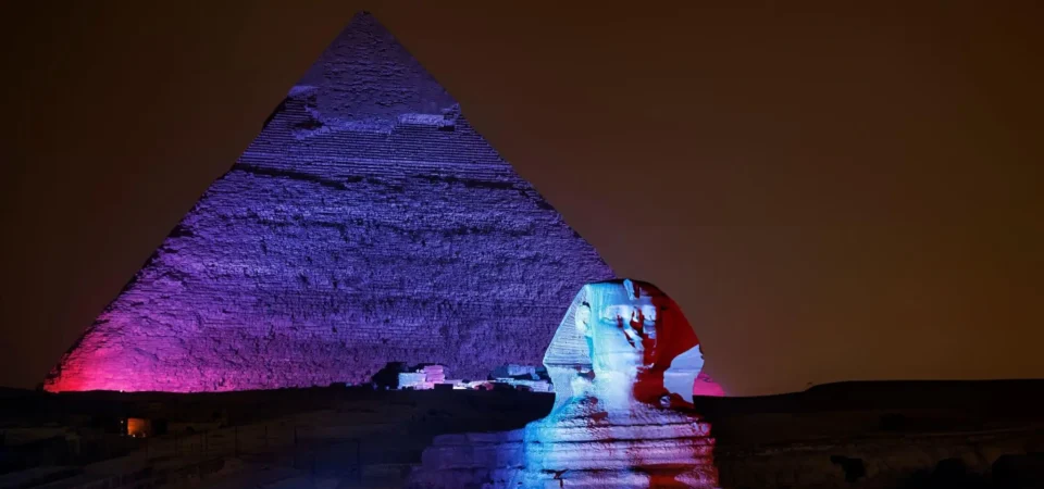 Spectacle son et lumière des Pyramides de Gizeh